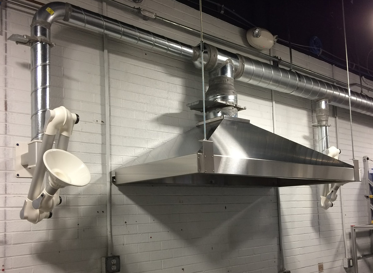 Industrial Custom Sheet Metal Exhaust Hood